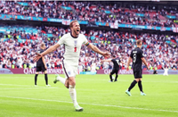 Watch Premier League live with the best IPTV UK subscription — England football goal celebration at Wembley